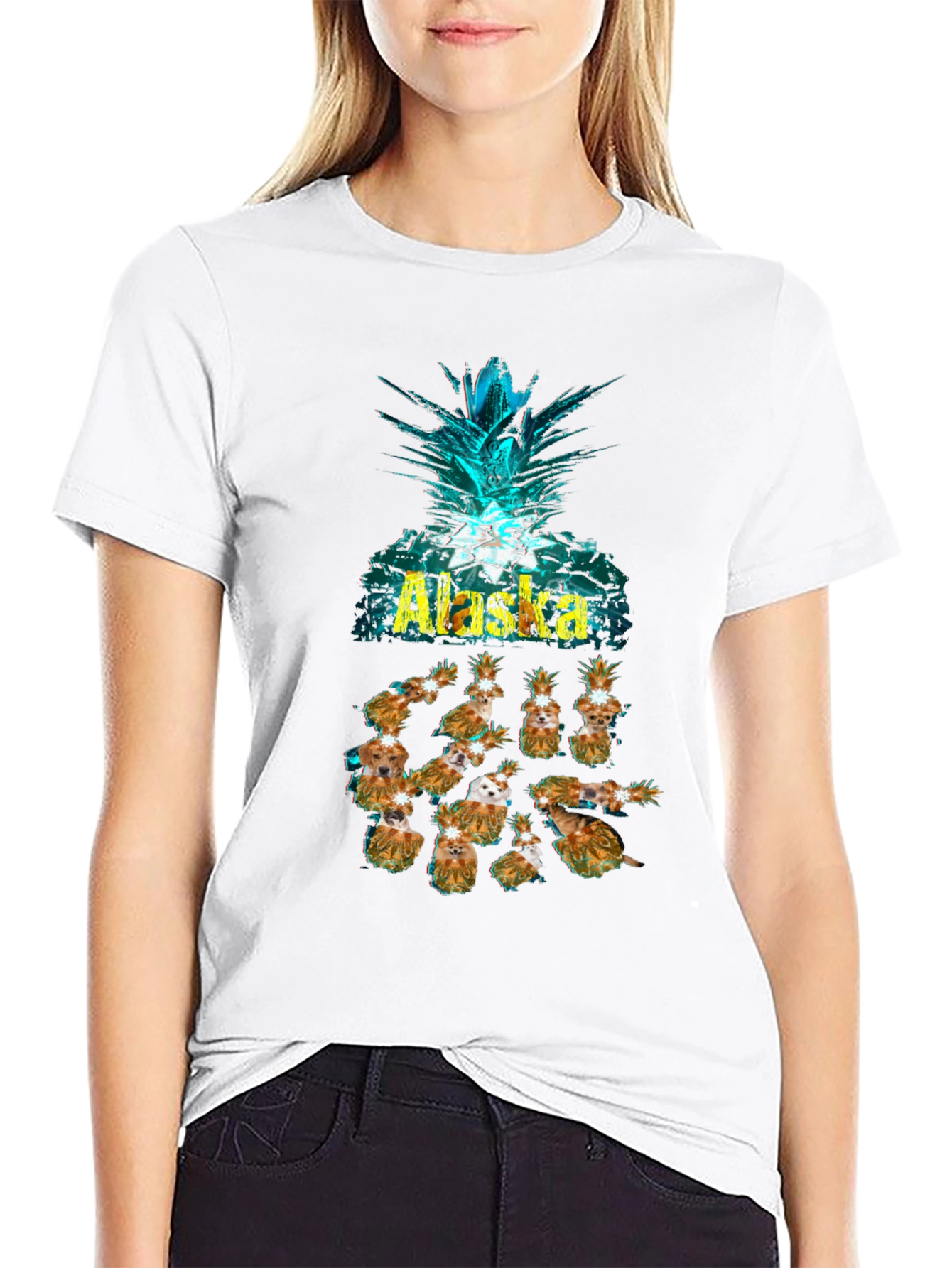 Alaska Pineapple Dog T-Shirt