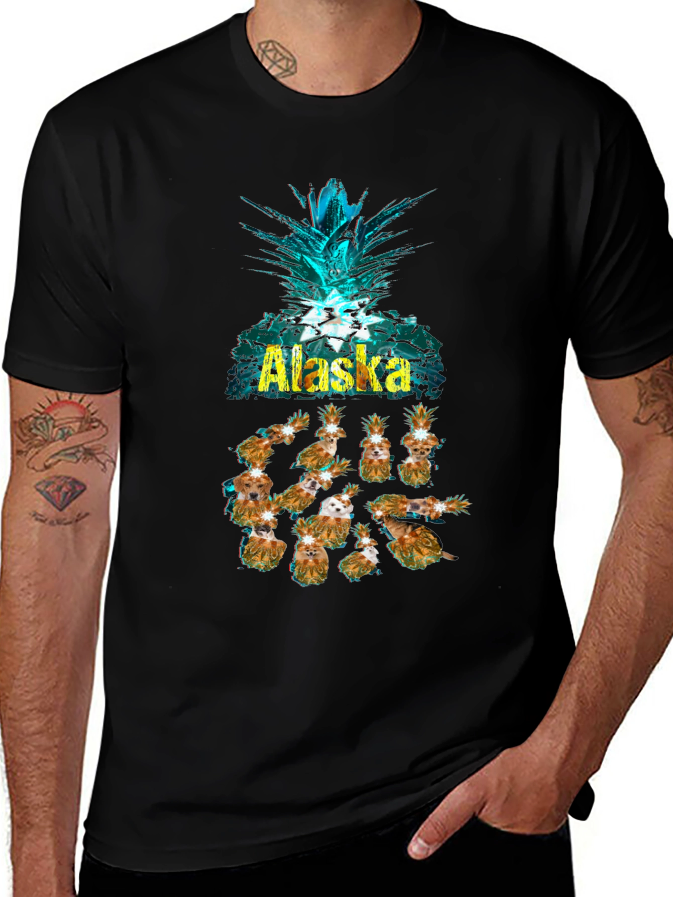 Alaska Pineapple Dog T-Shirt