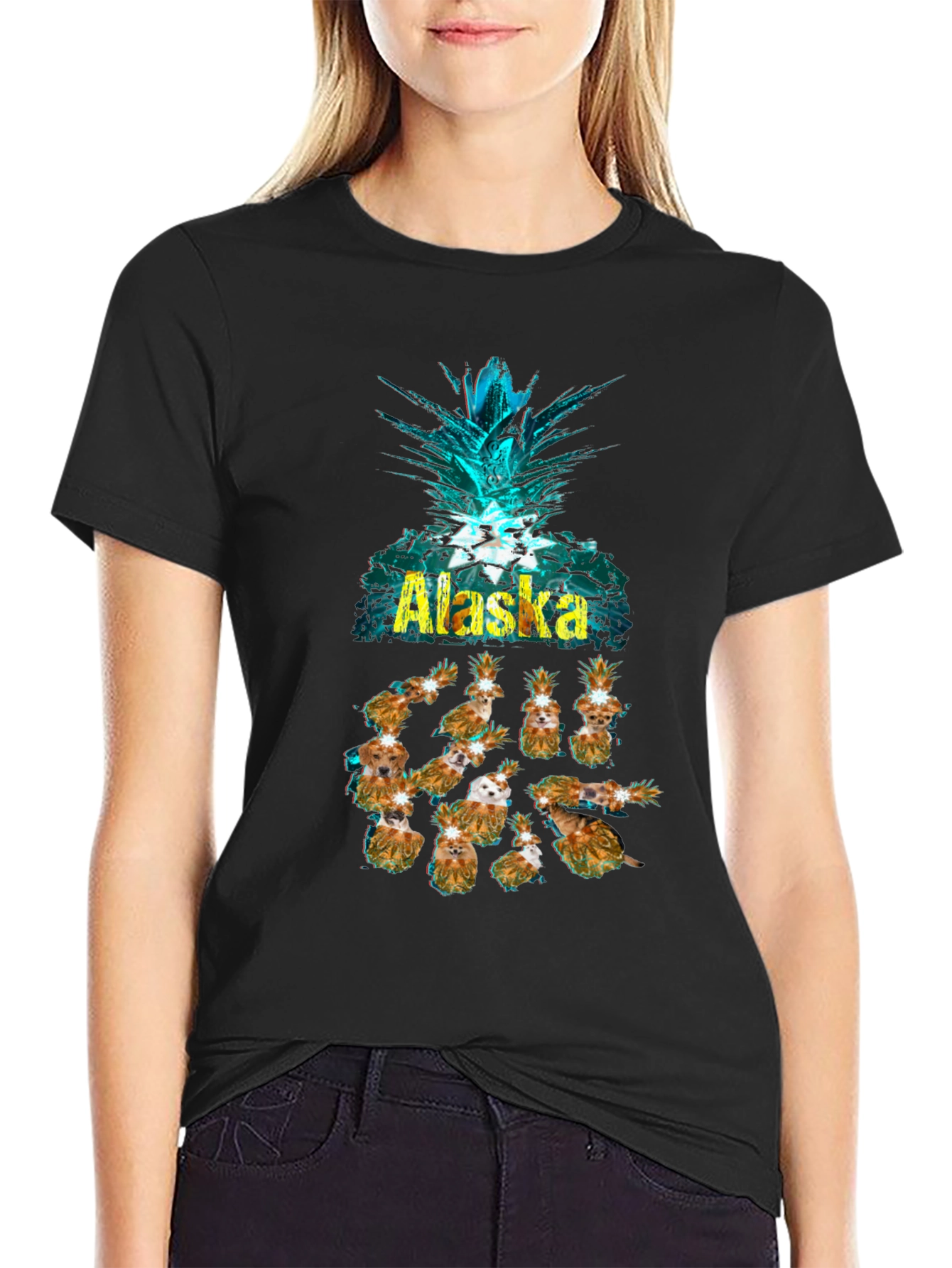 Alaska Pineapple Dog T-Shirt