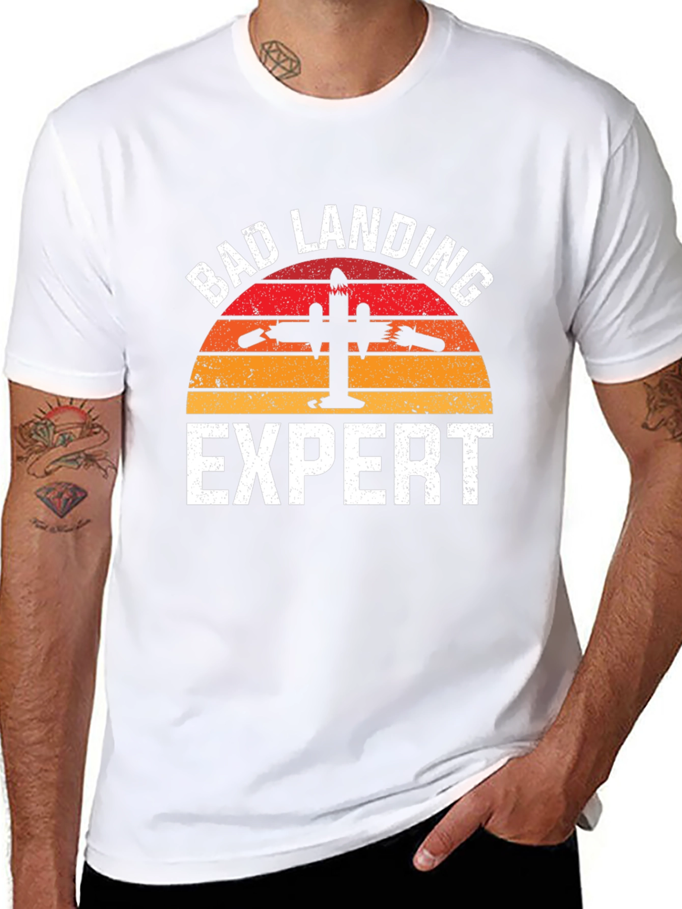 Bad Landing Expert T-Shirt - Funny Pilot Gift Tee