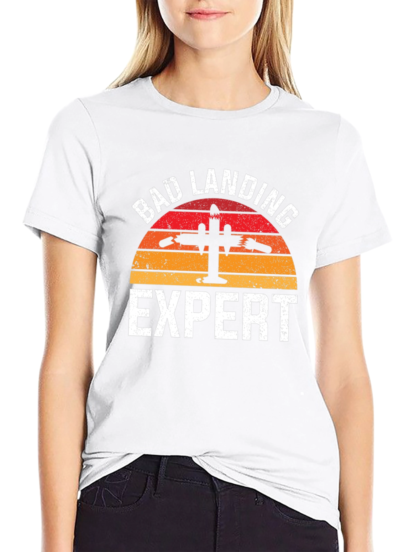 Bad Landing Expert T-Shirt - Funny Pilot Gift Tee
