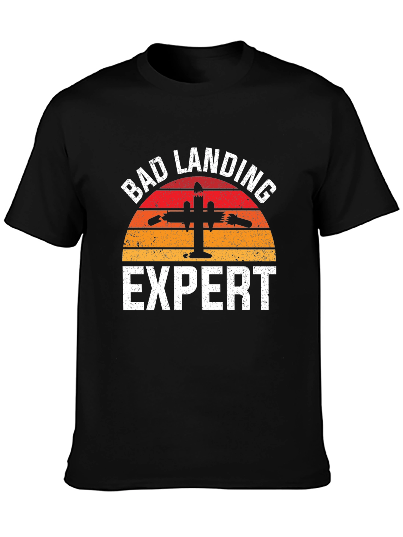Bad Landing Expert T-Shirt - Funny Pilot Gift Tee