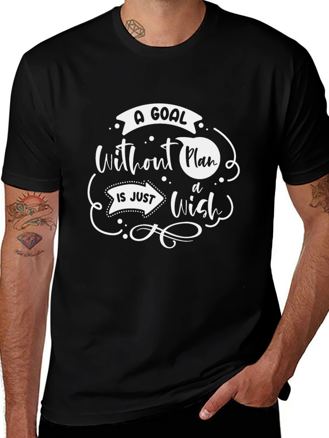 Goal Without a Plan T-Shirt - Motivational Quote