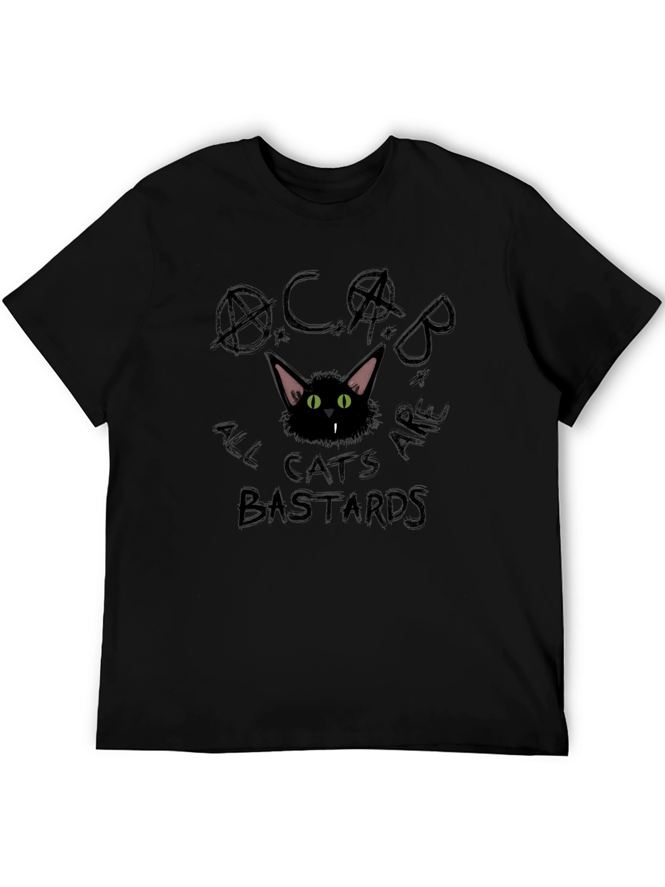 ACAB All Cats Are Bastards Black T-Shirt