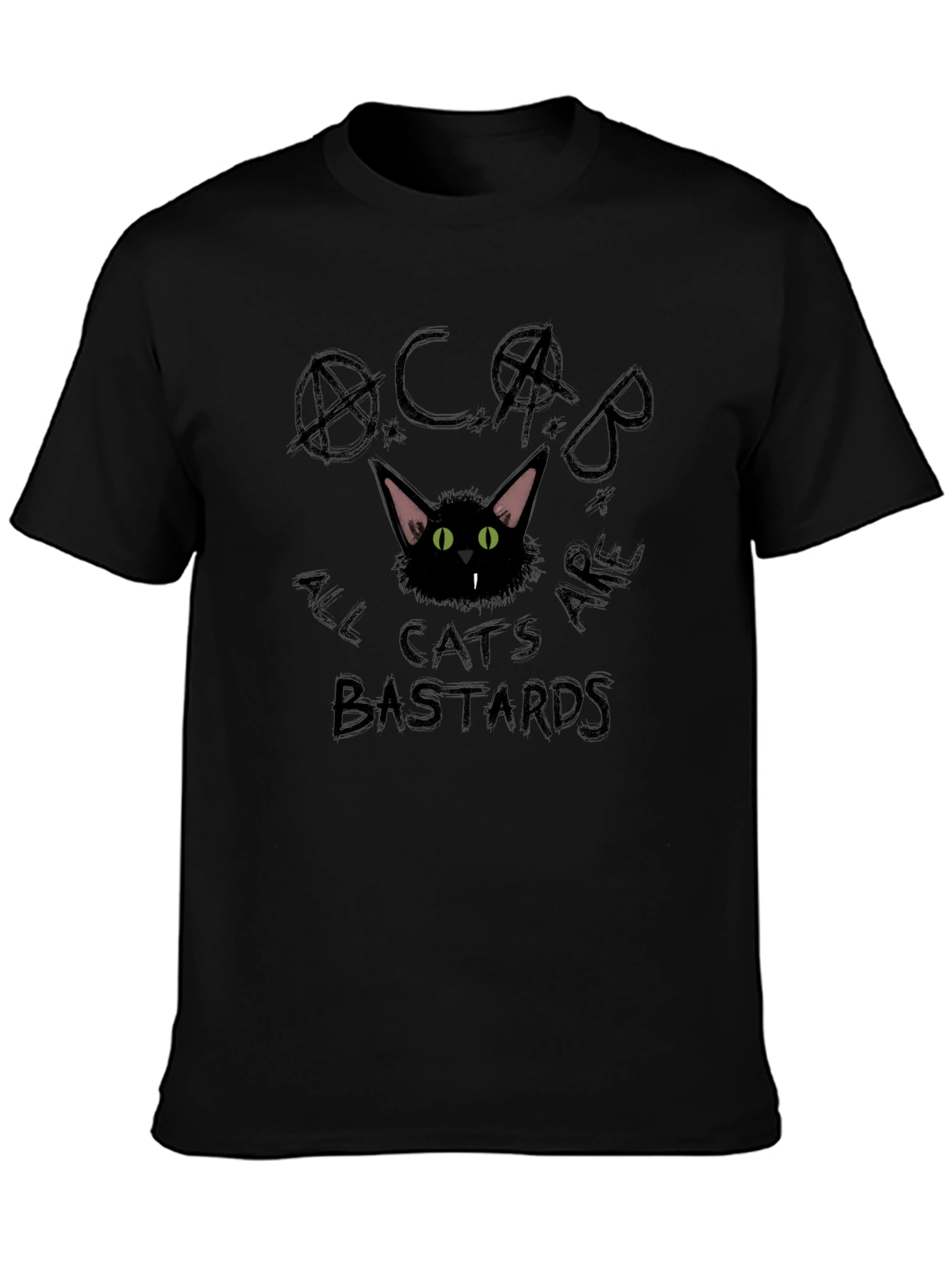 ACAB All Cats Are Bastards Black T-Shirt