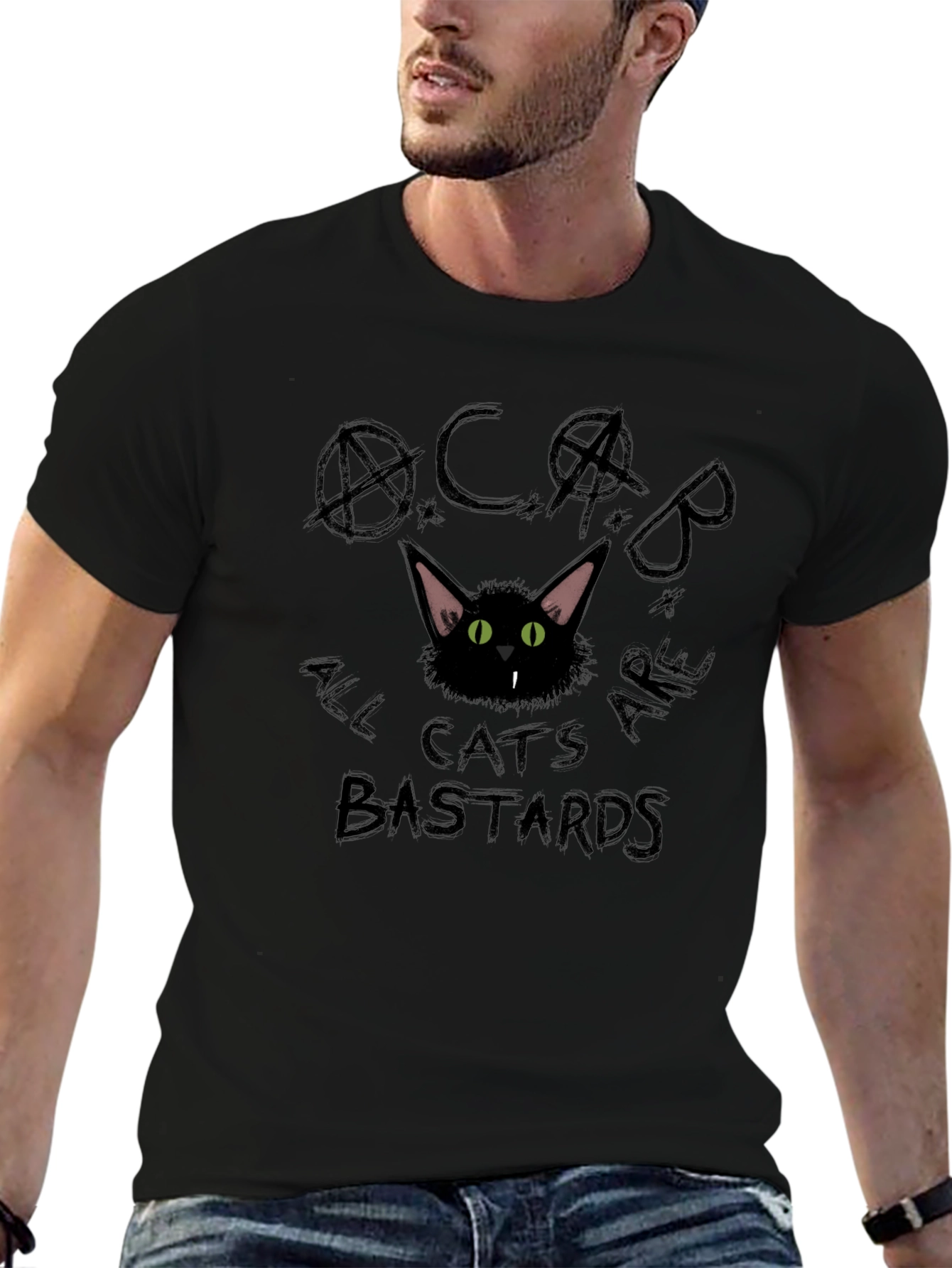 ACAB All Cats Are Bastards Black T-Shirt