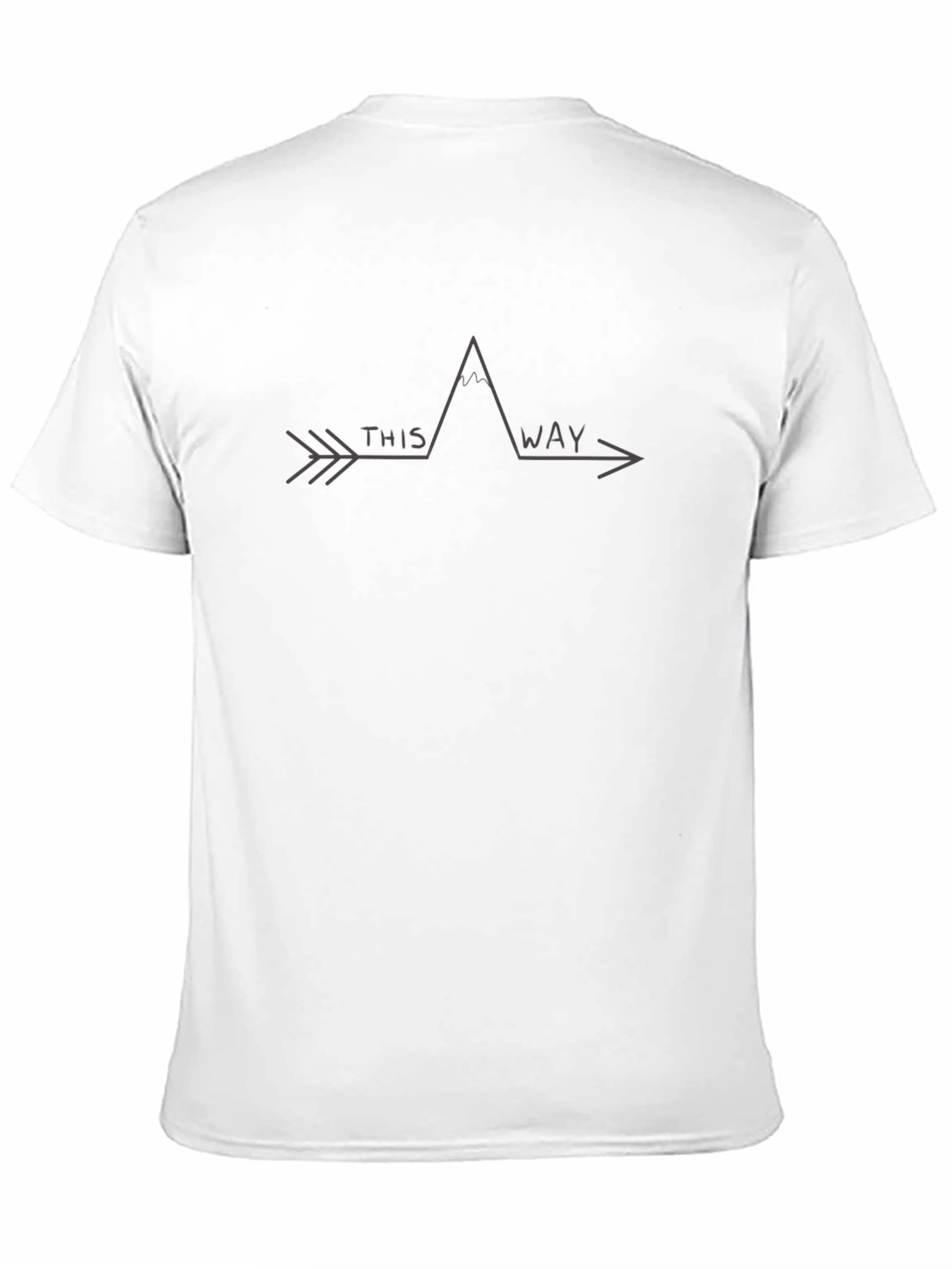 Adventure This Way Arrow Mountain Graphic T-Shirt
