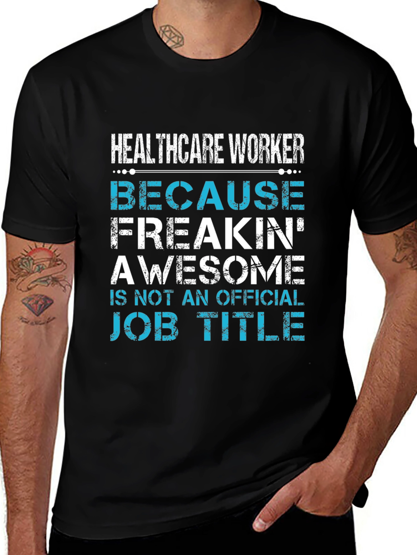 Healthcare Worker Awesome Job Title T-Shirt