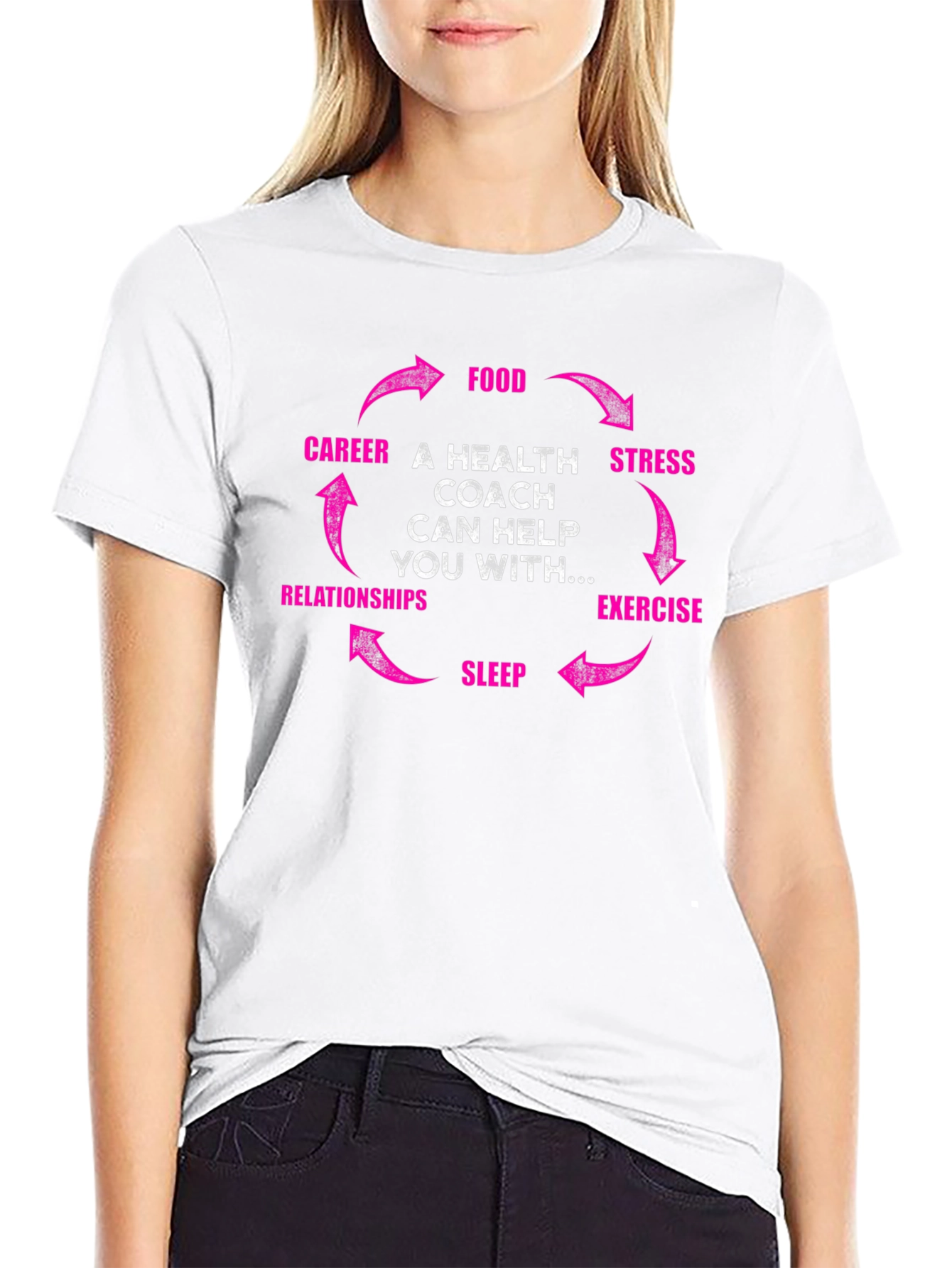 Health Coach Cycle T-Shirt - Wellness Gift