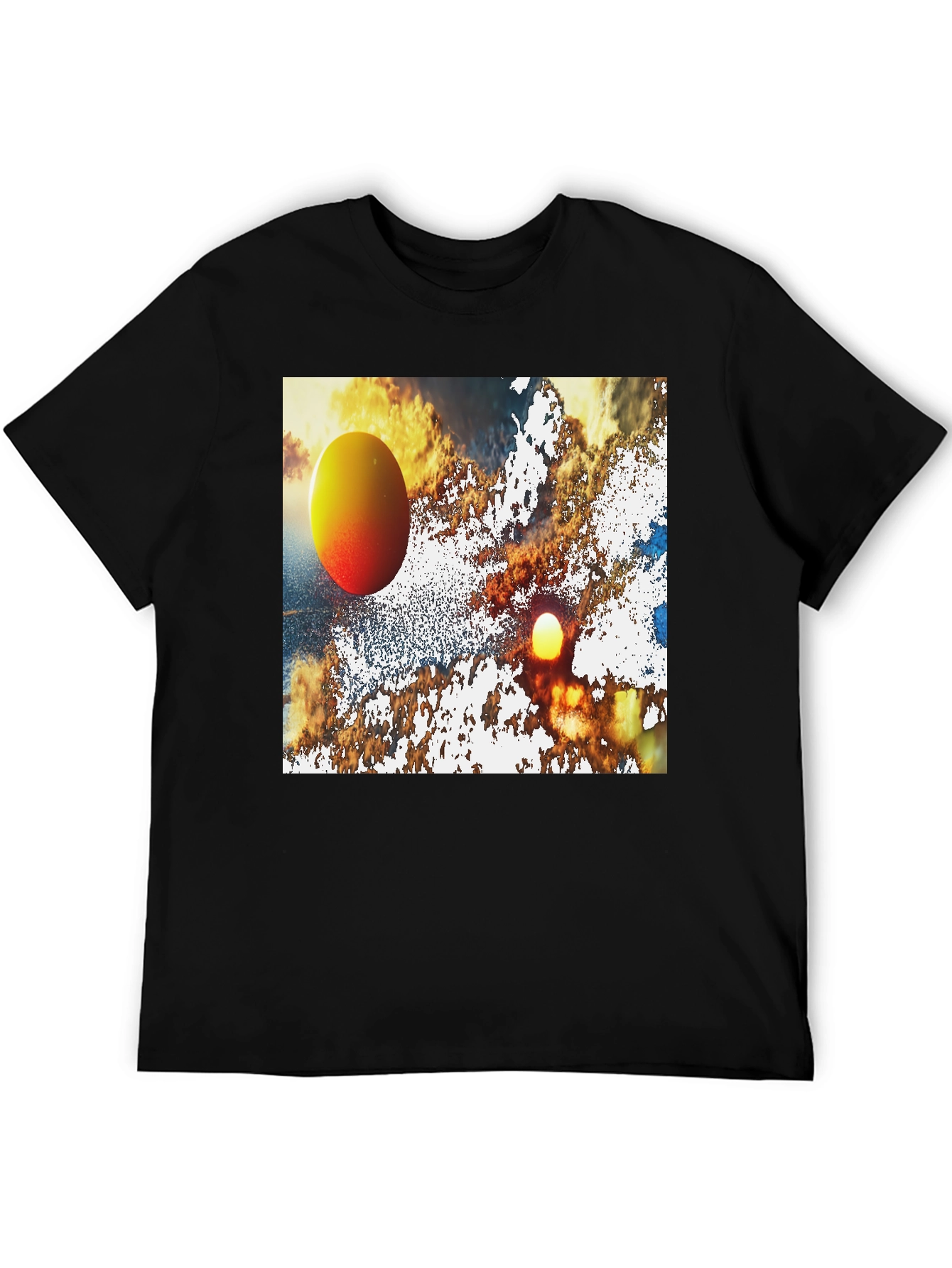 Abstract Sunset Graphic T-Shirt
