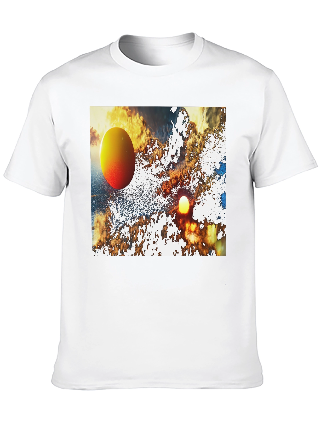 Abstract Sunset Graphic T-Shirt
