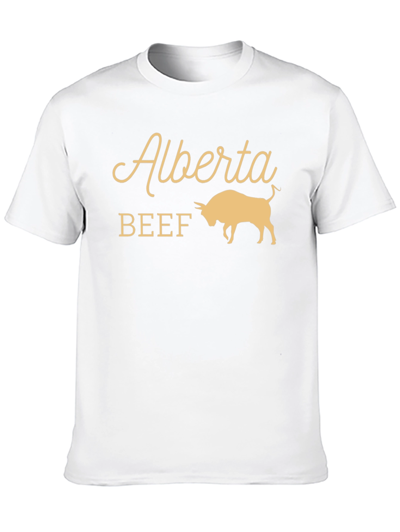 Alberta Beef Graphic Tee - Black Cotton T-Shirt