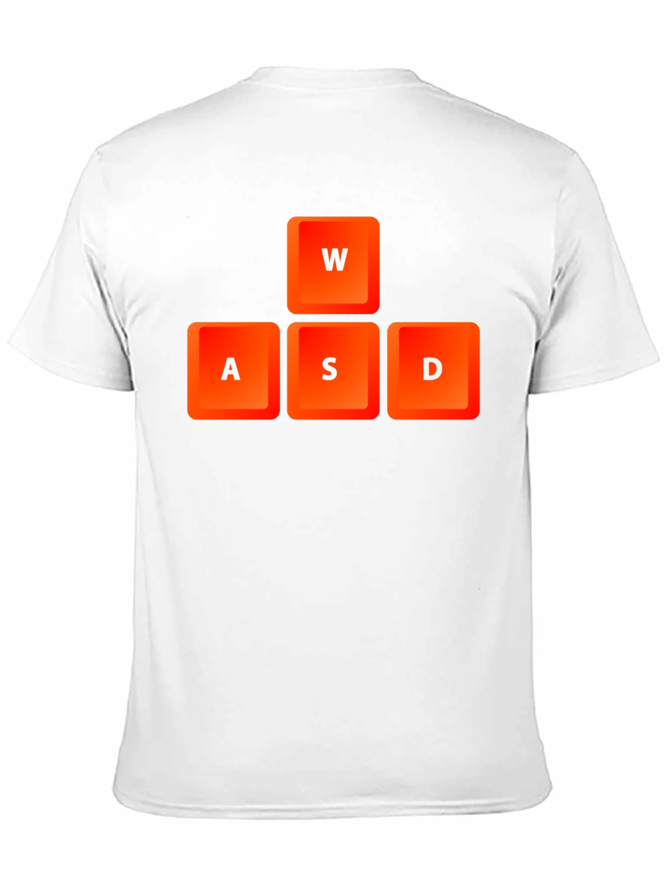 Gamer WASD Keys Black T-Shirt