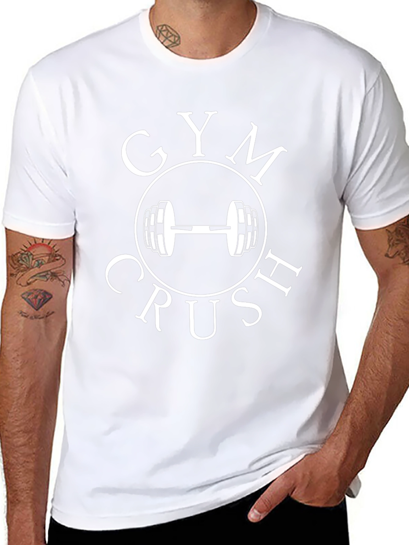 Gym Crush Black T-Shirt: Workout Motivation