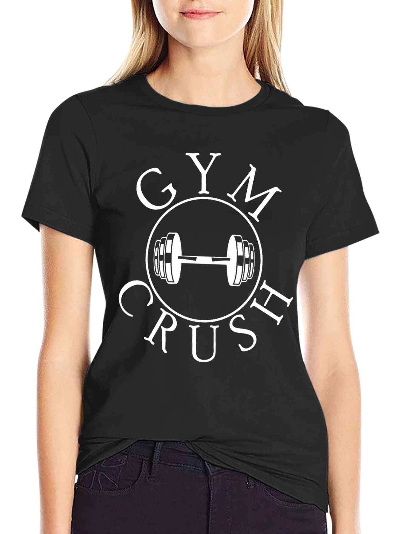 Gym Crush Black T-Shirt: Workout Motivation
