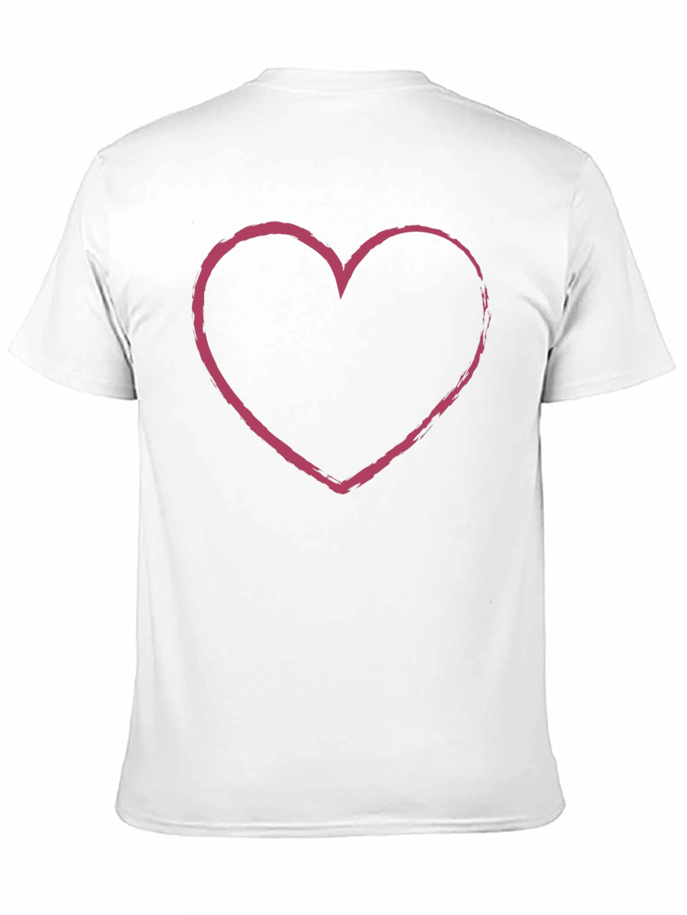 Heart Outline Graphic Tee - Black