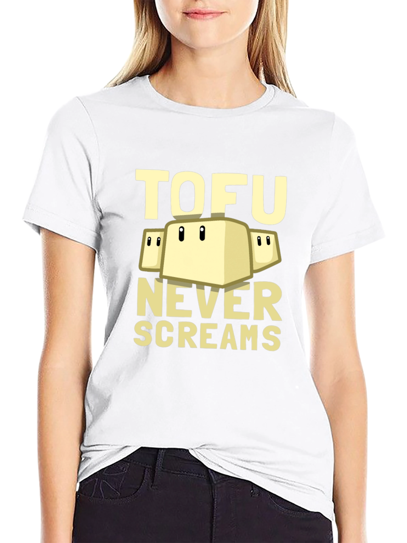 Tofu Never Screams Graphic Tee - Soft & Stylish