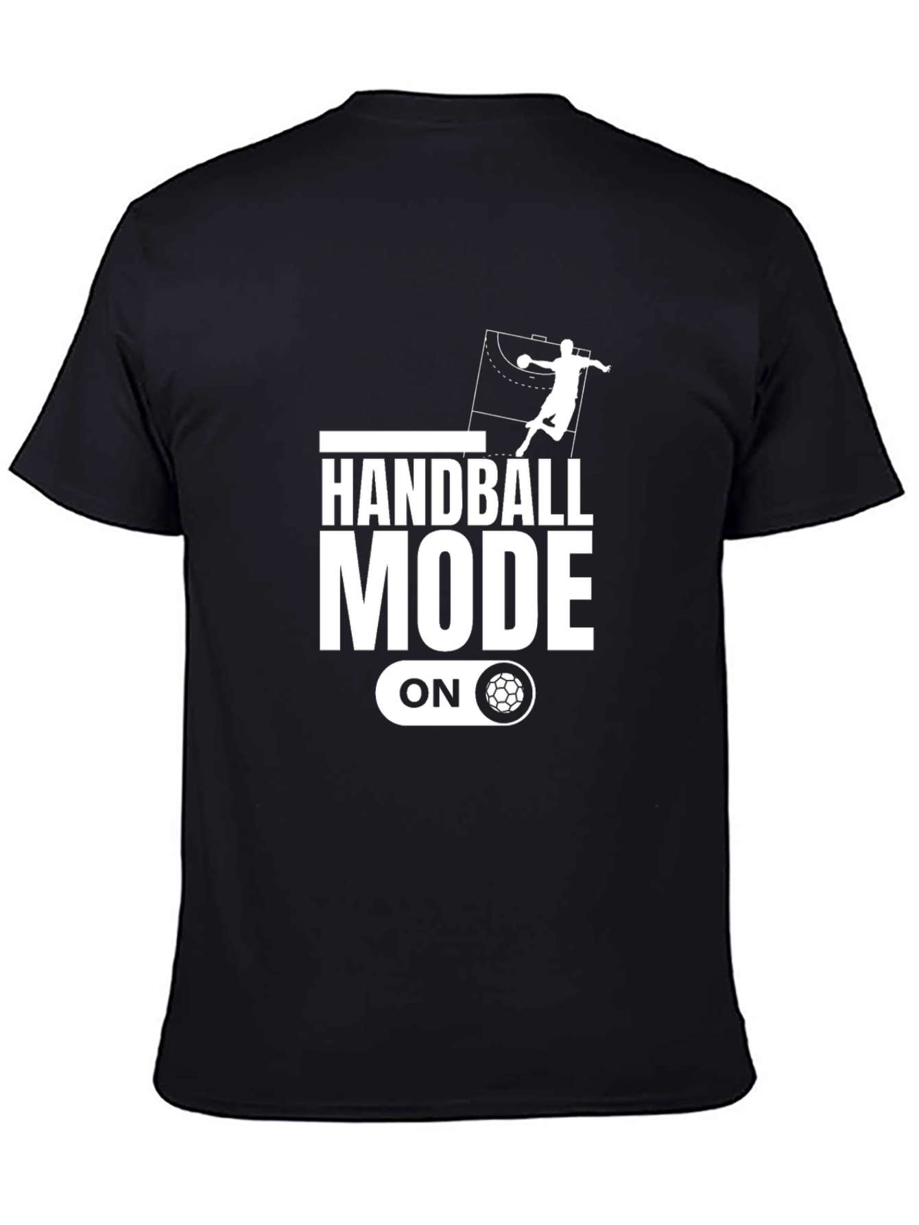 Handball Mode On Black Graphic Tee