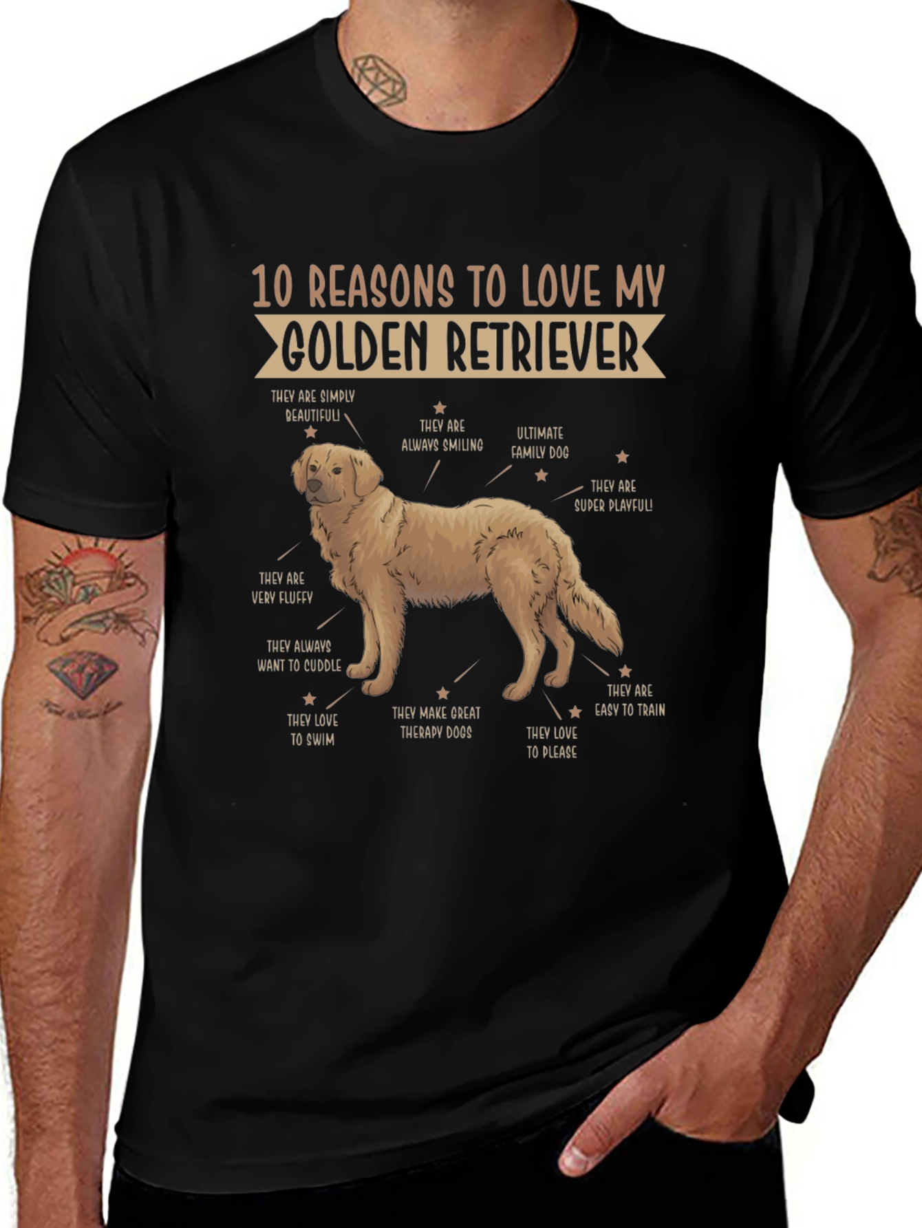 Golden Retriever Reasons T-Shirt