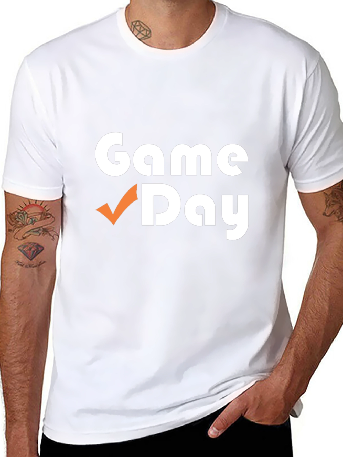 Game Day T-Shirt - Black Cotton Blend