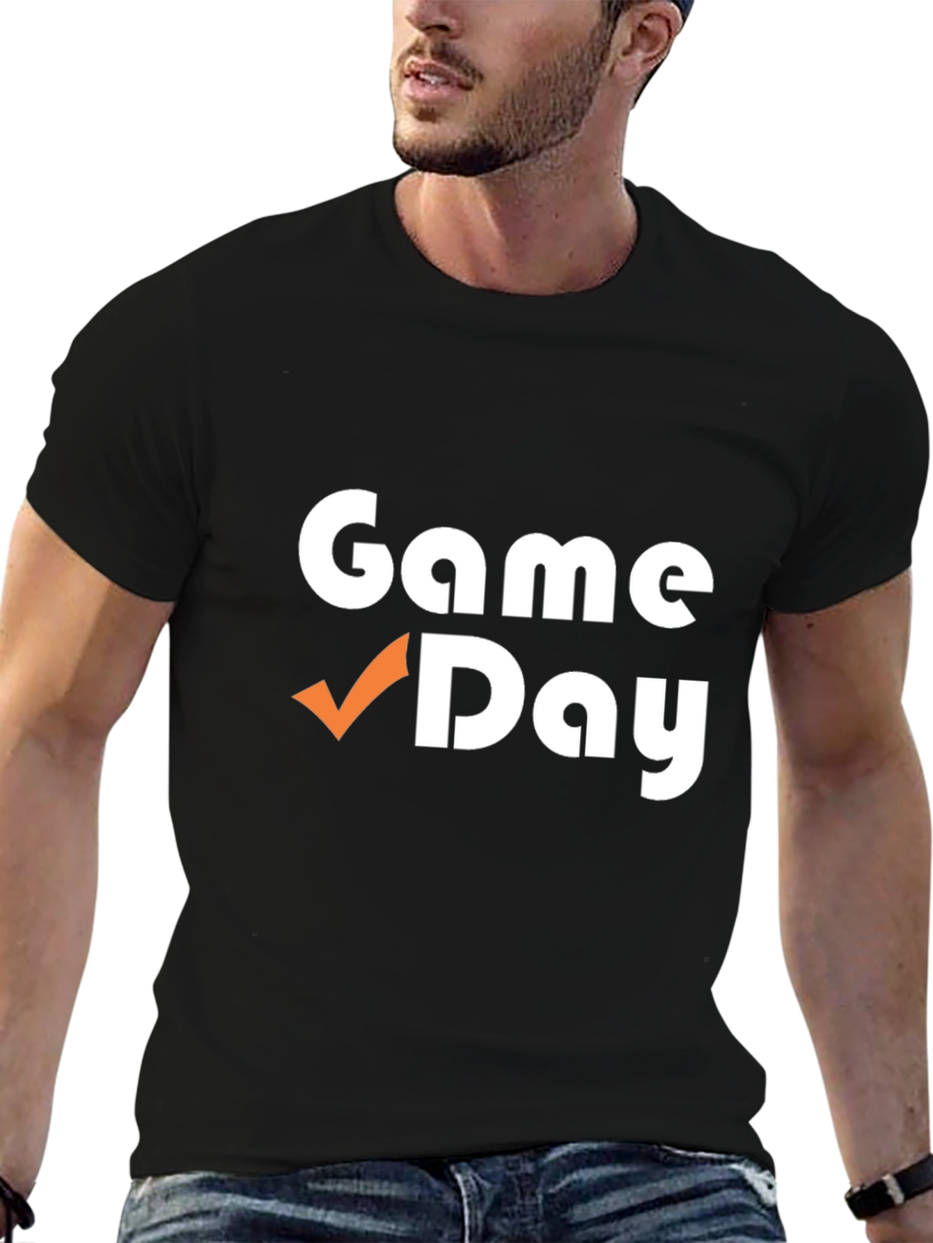 Game Day T-Shirt - Black Cotton Blend