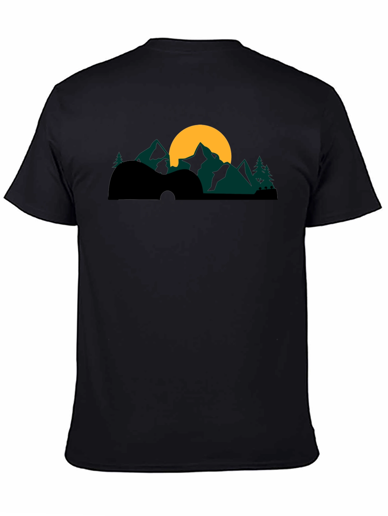 Guitar Mountainscape Graphic Tee
