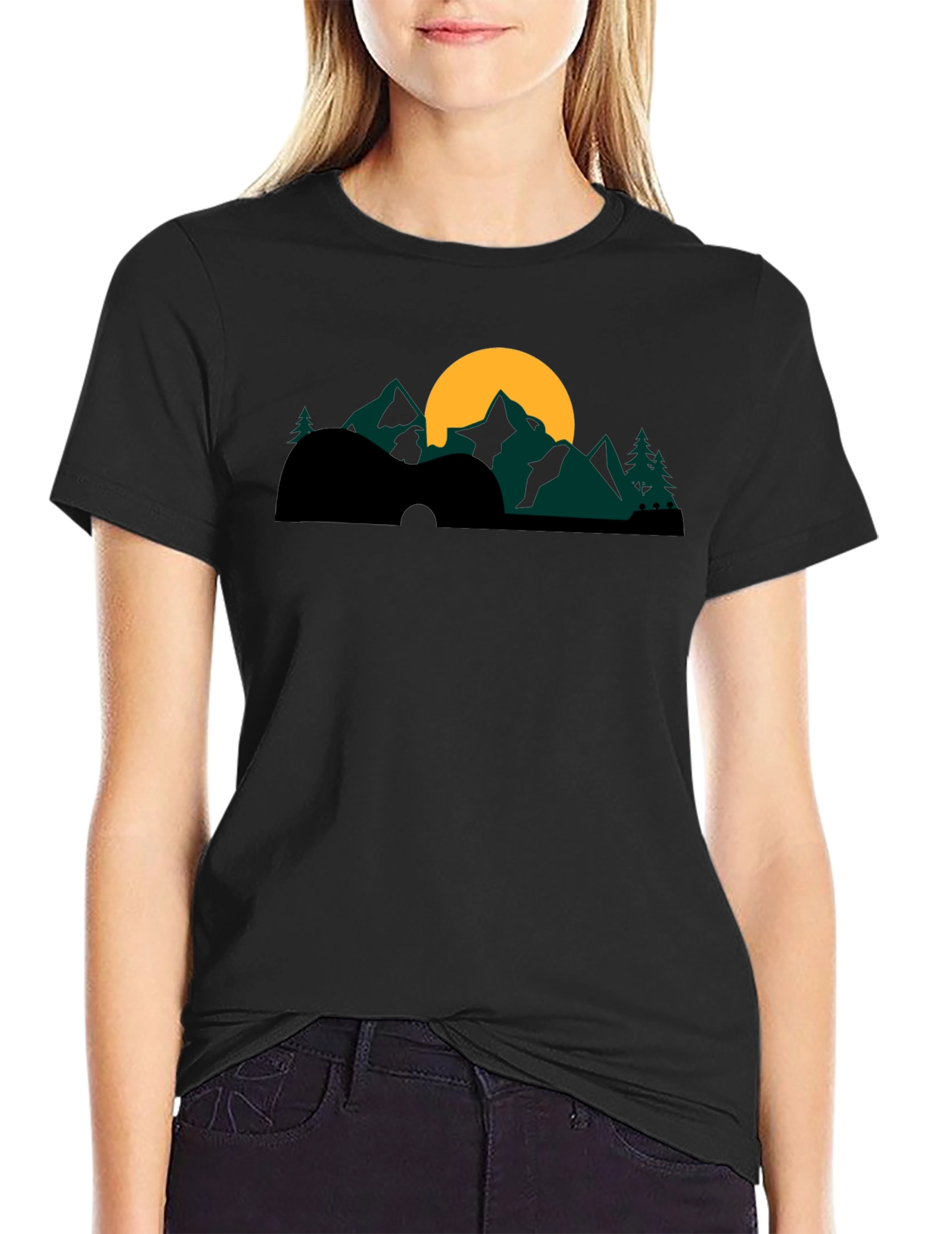 Guitar Mountainscape Graphic Tee