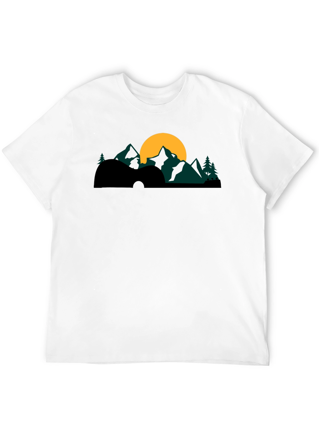 Guitar Mountainscape Graphic Tee