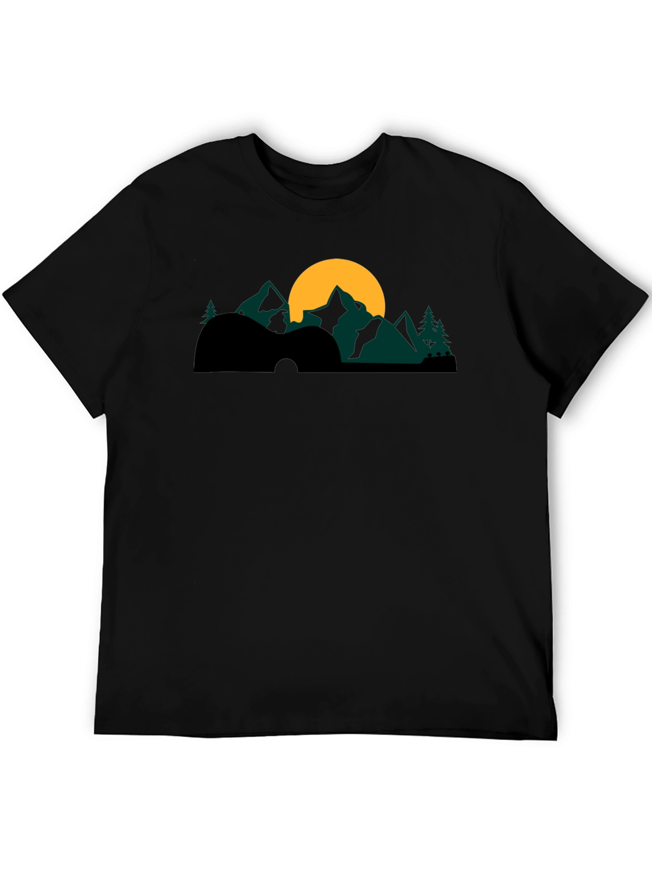 Guitar Mountainscape Graphic Tee