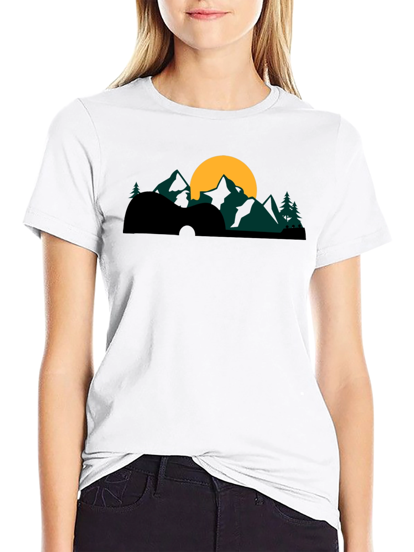 Guitar Mountainscape Graphic Tee