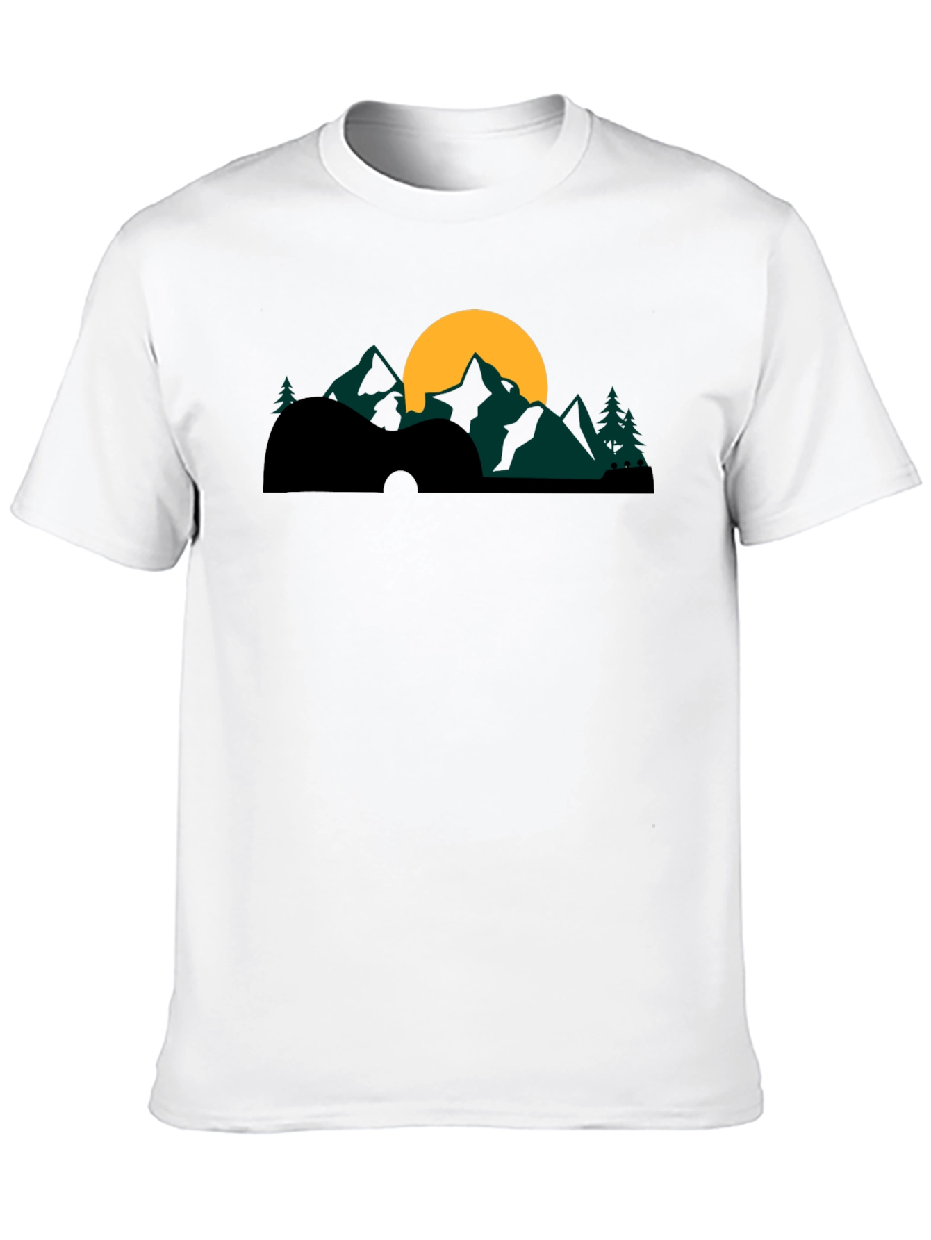Guitar Mountainscape Graphic Tee