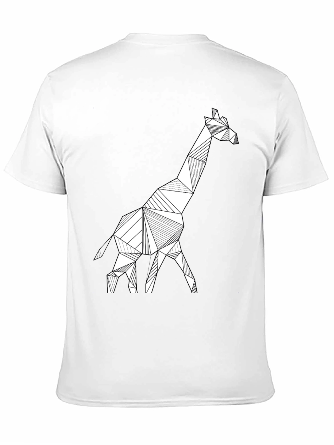 Geometric Giraffe Tee - Modern Style
