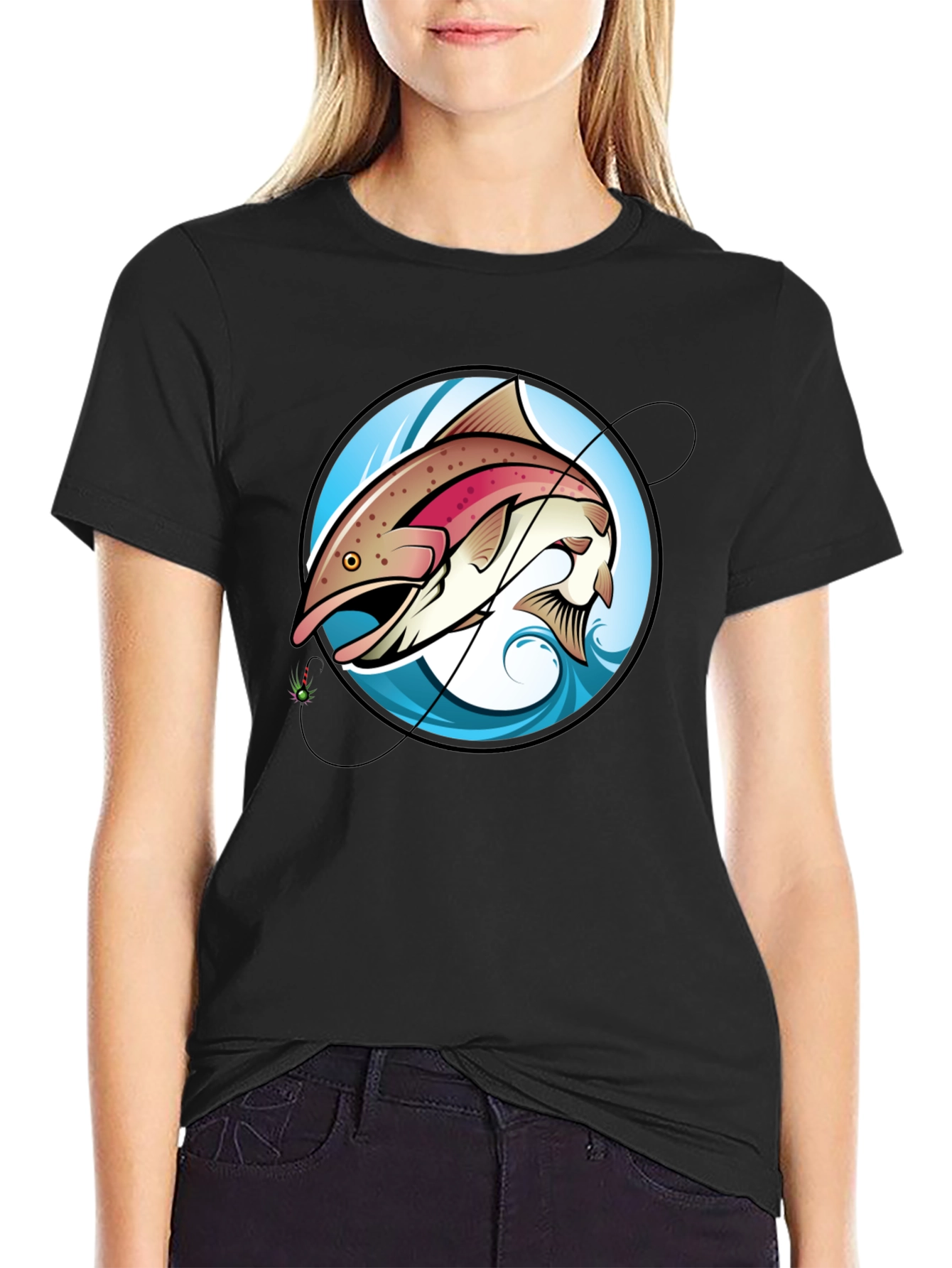 Fishing T-Shirt - Trout Design
