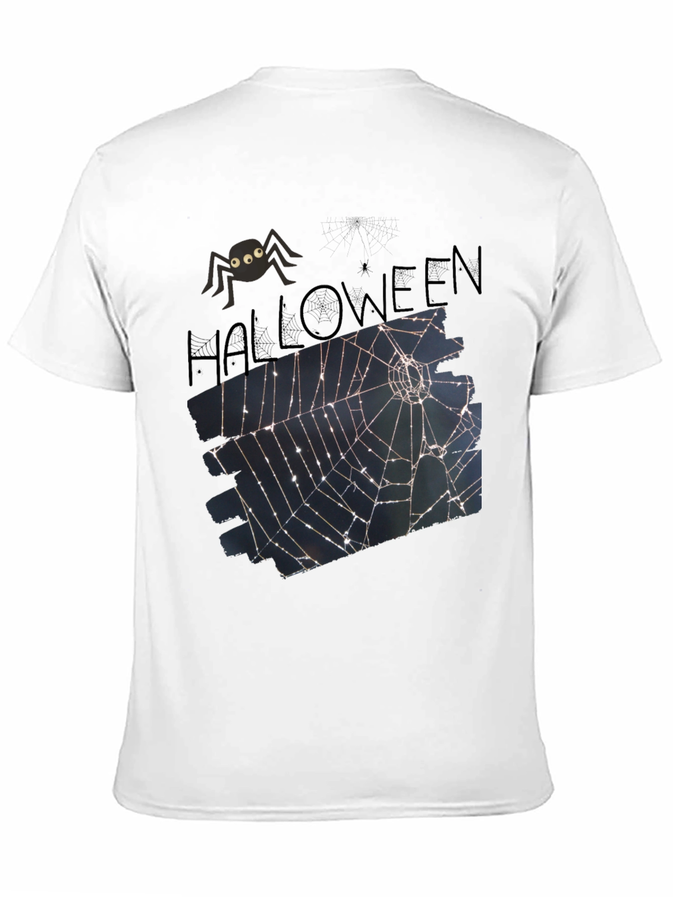 Halloween Spider Web T-Shirt - Spooky Tee