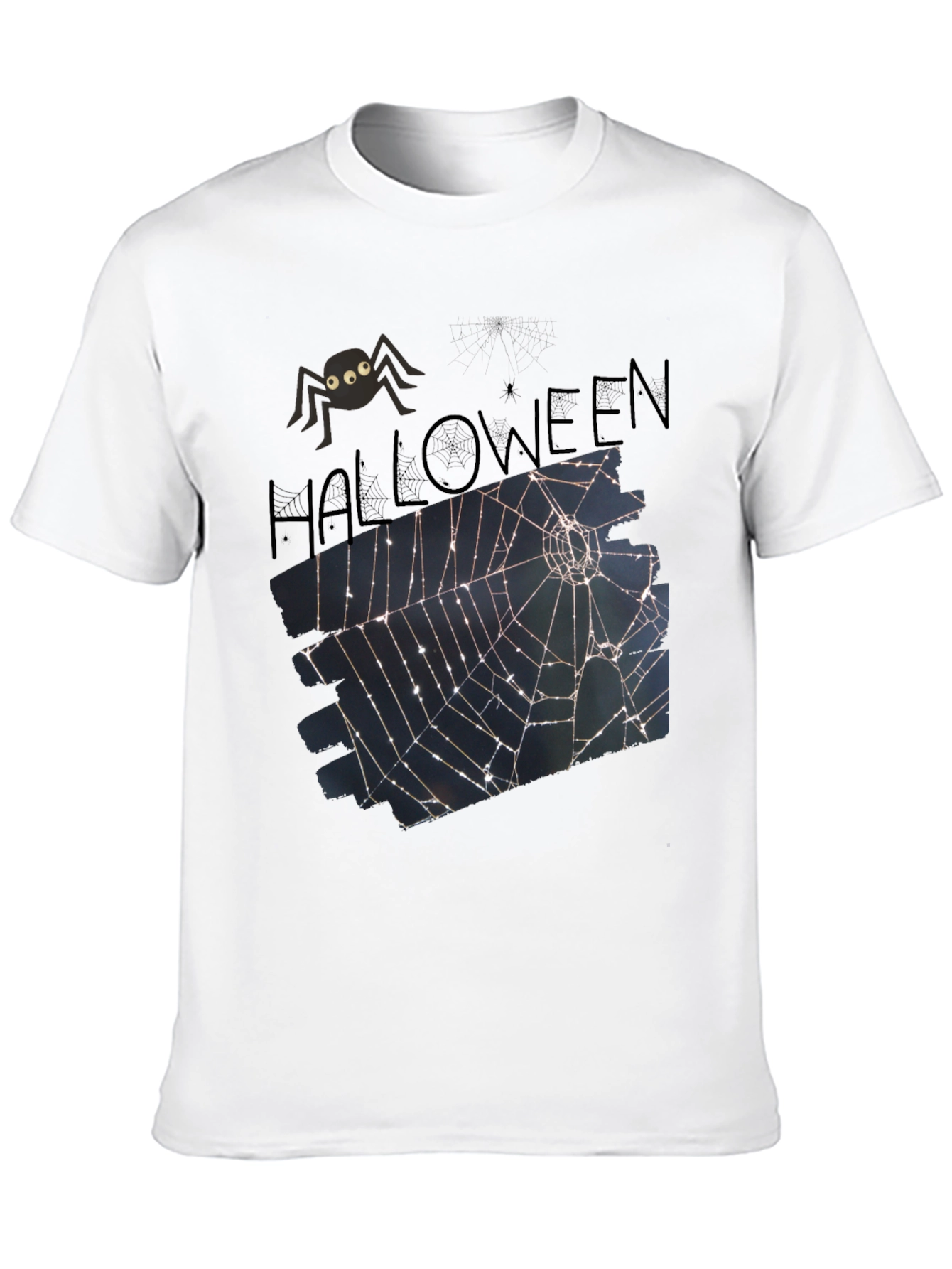 Halloween Spider Web T-Shirt - Spooky Tee