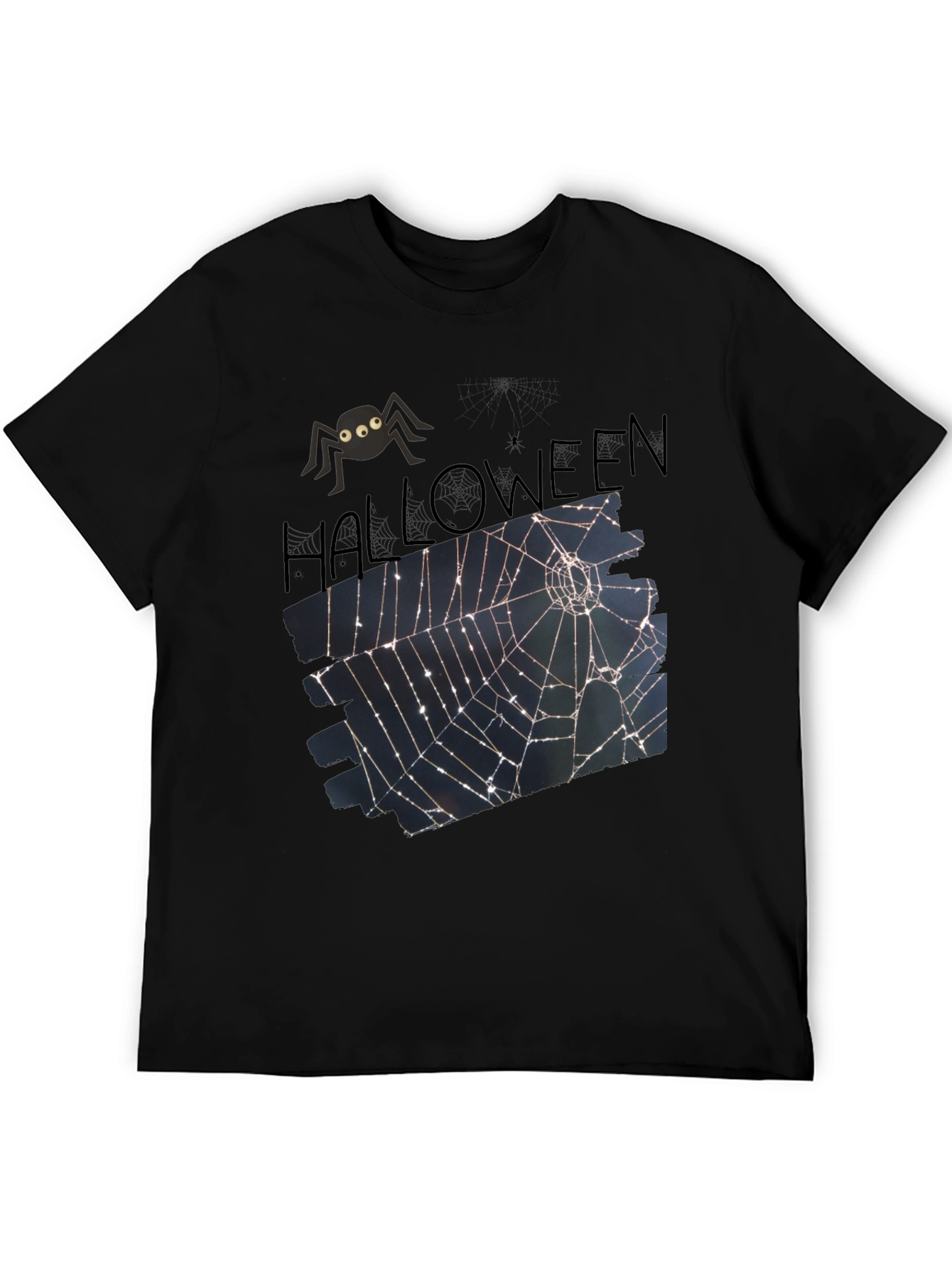 Halloween Spider Web T-Shirt - Spooky Tee