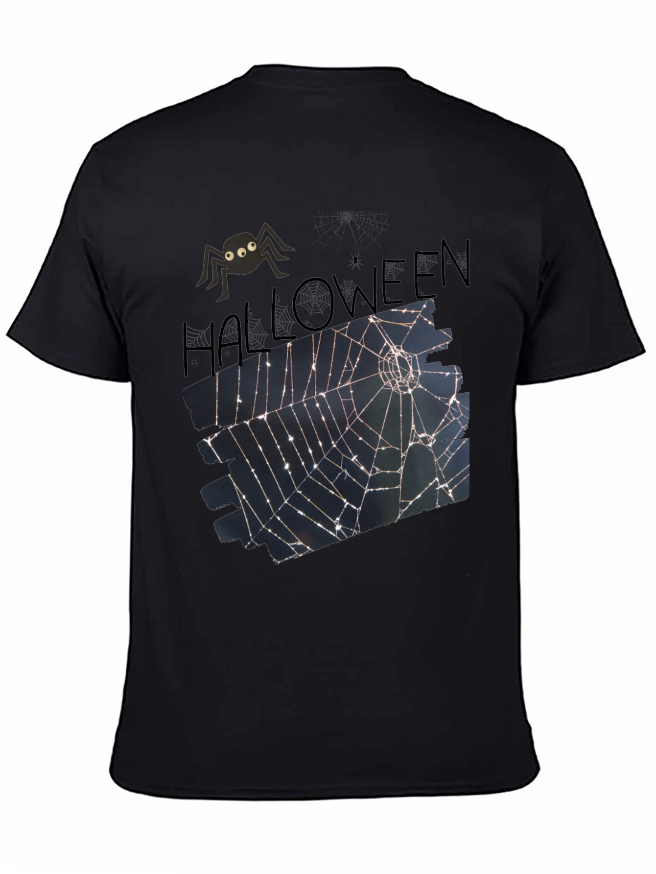 Halloween Spider Web T-Shirt - Spooky Tee