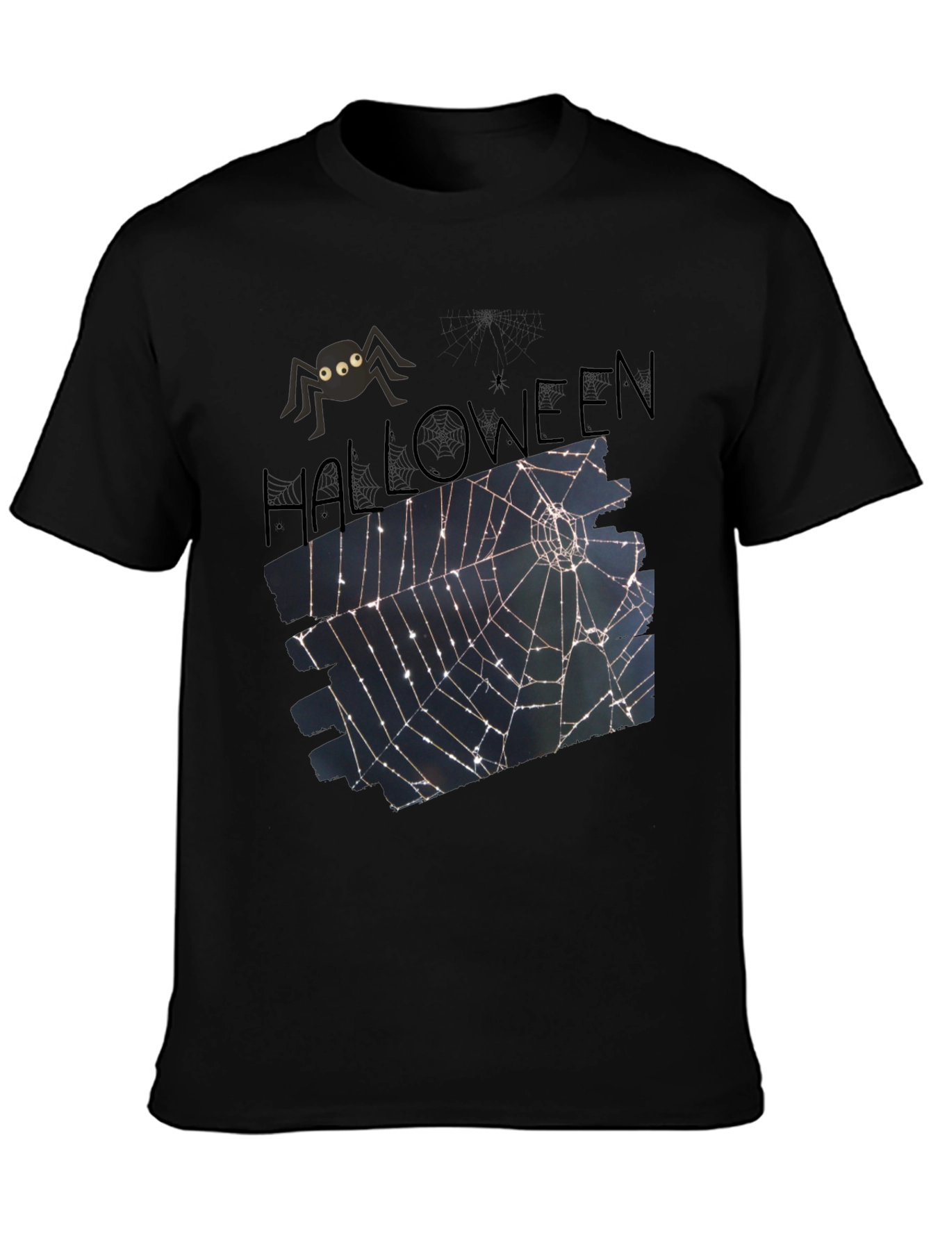 Halloween Spider Web T-Shirt - Spooky Tee