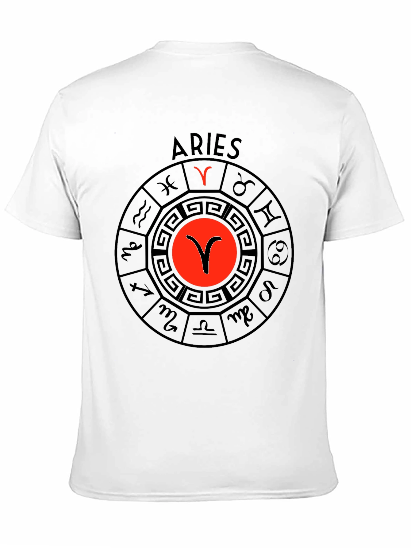 Aries Zodiac Black T-Shirt Astrology Sign