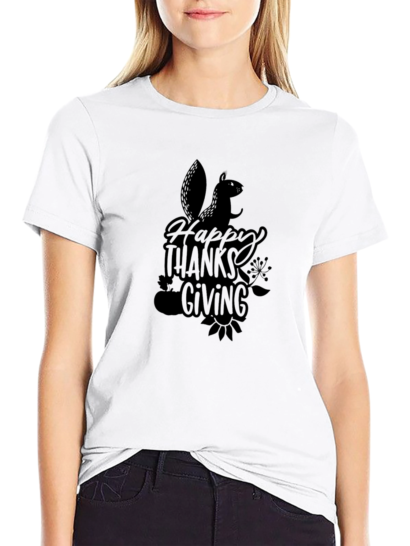 Happy Thanksgiving Squirrel T-Shirt