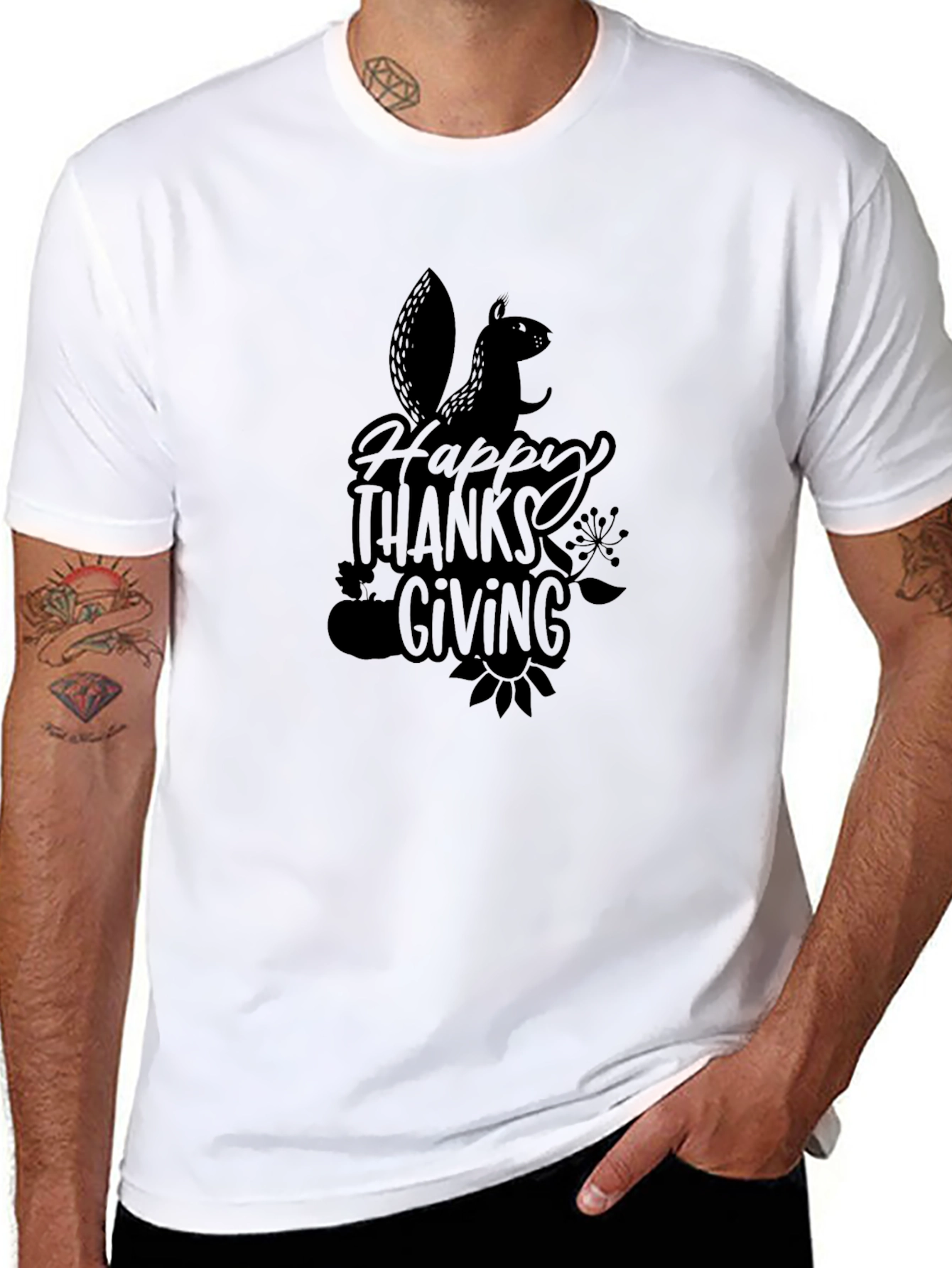 Happy Thanksgiving Squirrel T-Shirt