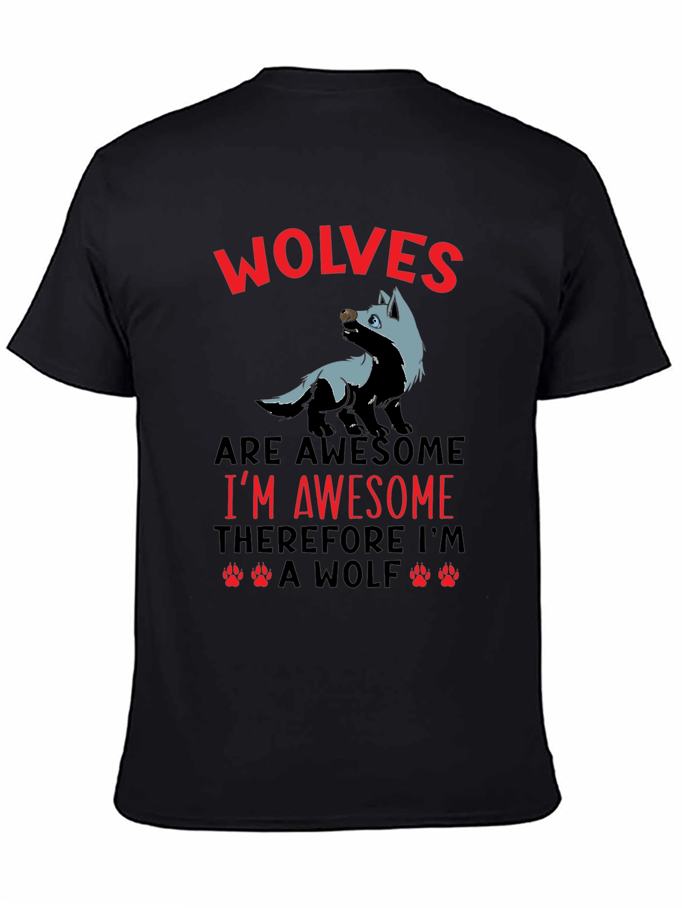 Awesome Wolves Graphic T-Shirt
