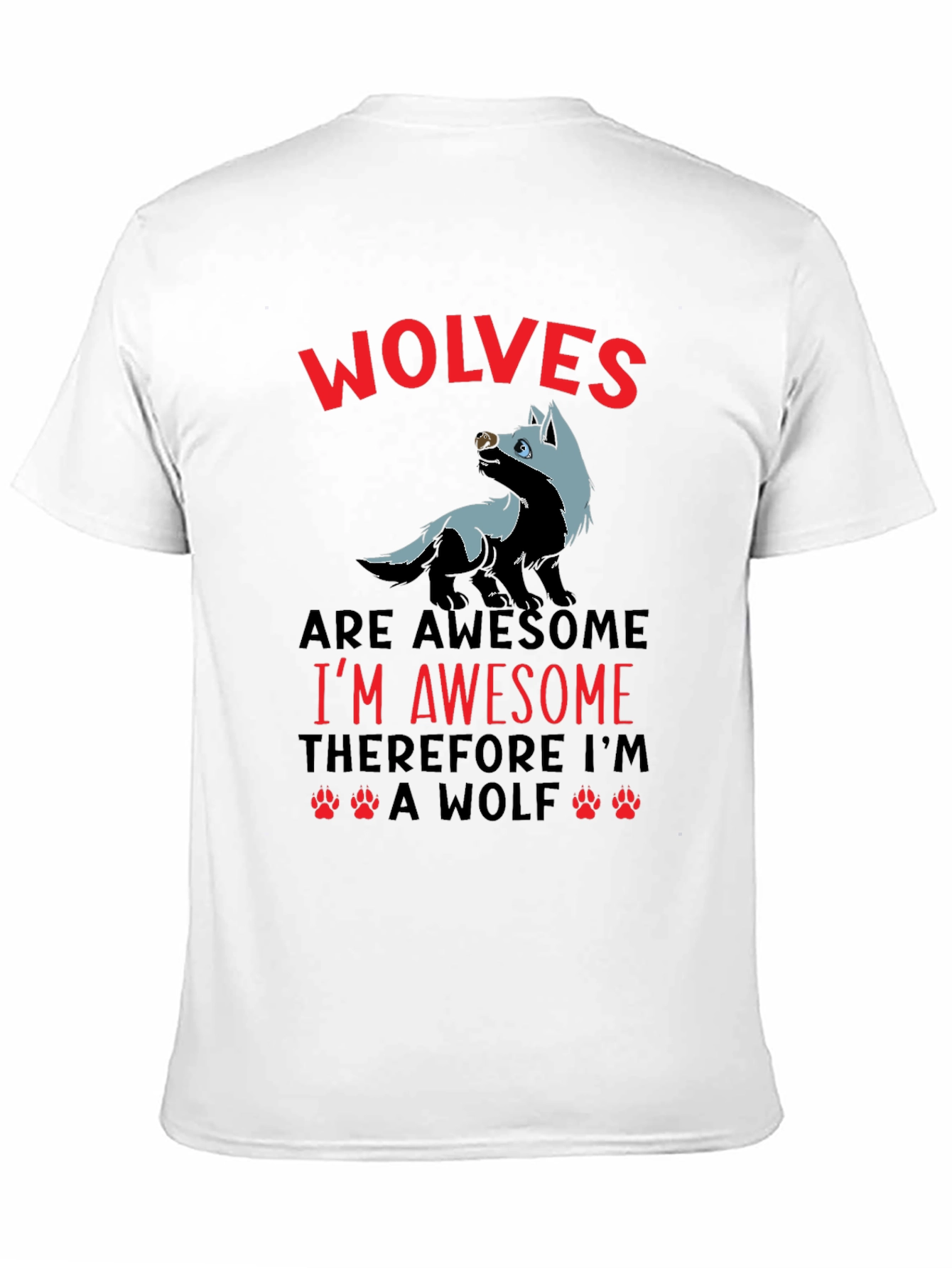 Awesome Wolves Graphic T-Shirt