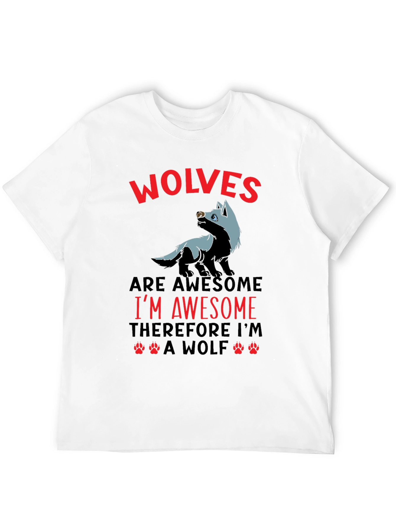 Awesome Wolves Graphic T-Shirt