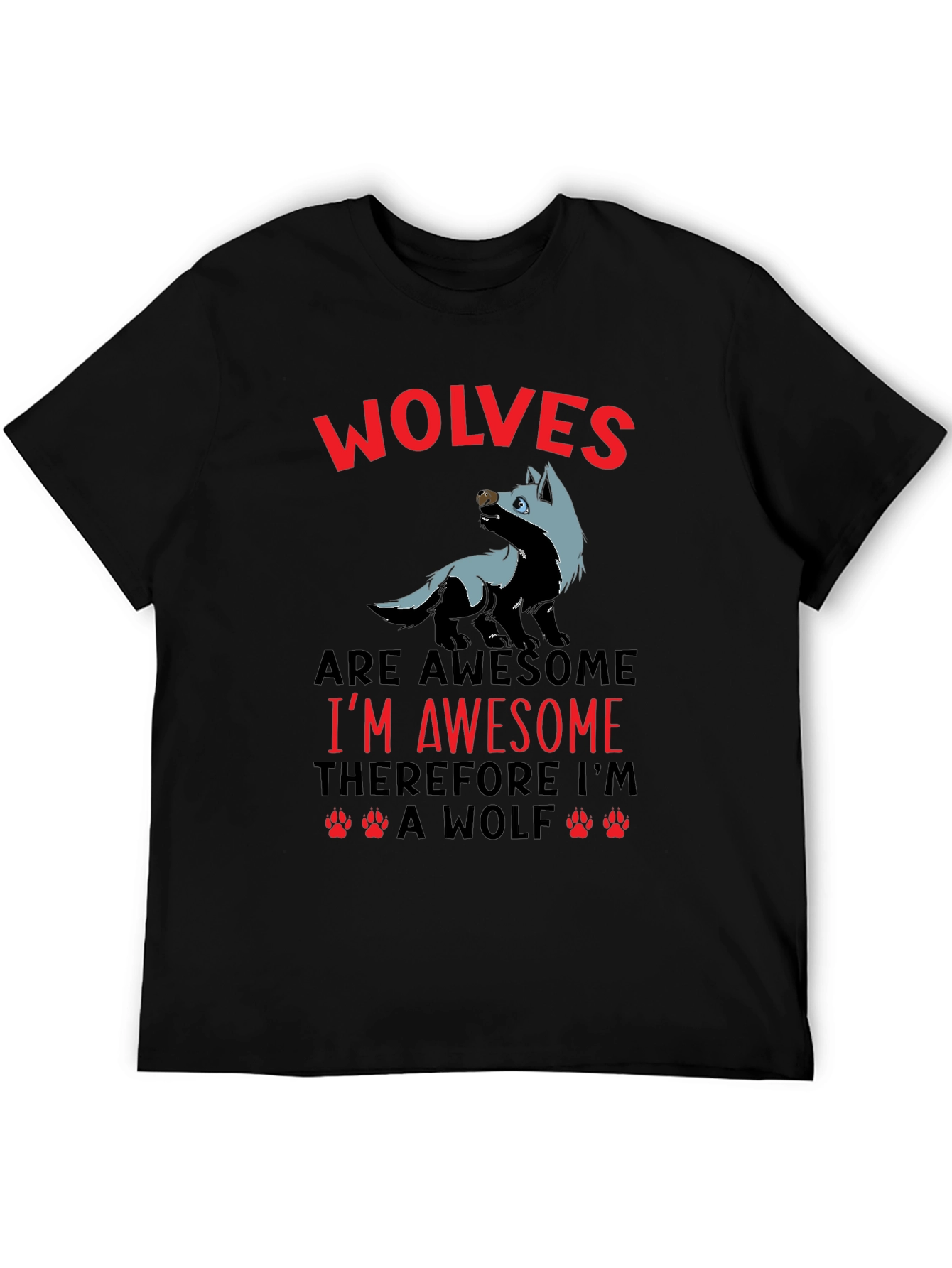 Awesome Wolves Graphic T-Shirt
