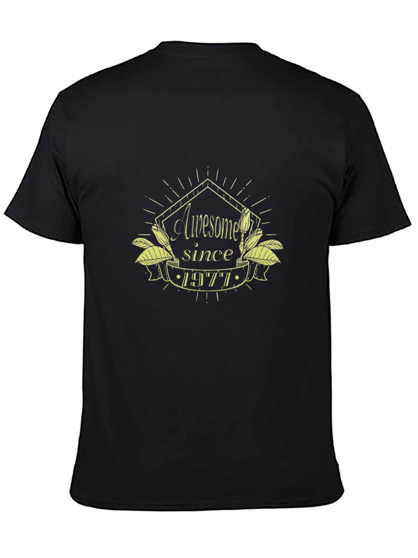Awesome Since 1977 Black T-Shirt