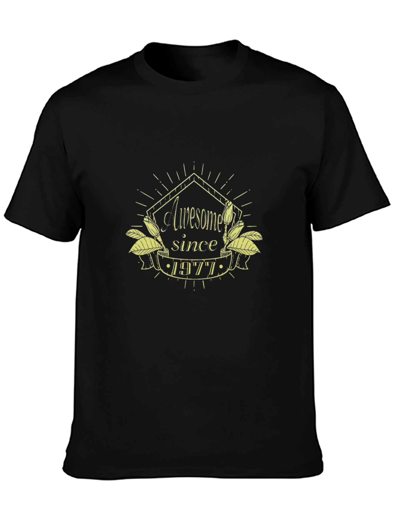 Awesome Since 1977 Black T-Shirt