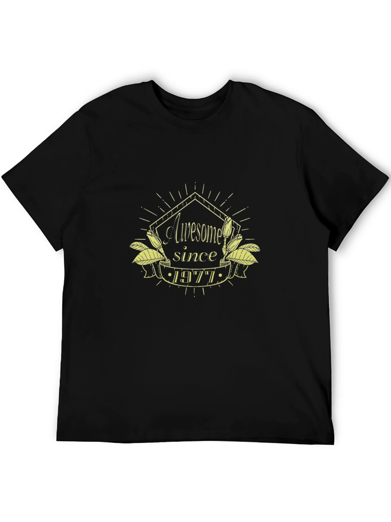Awesome Since 1977 Black T-Shirt