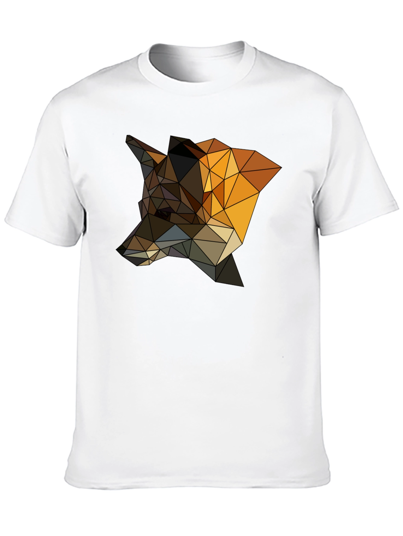 Geometric Fox T-Shirt - Stylish Animal Design