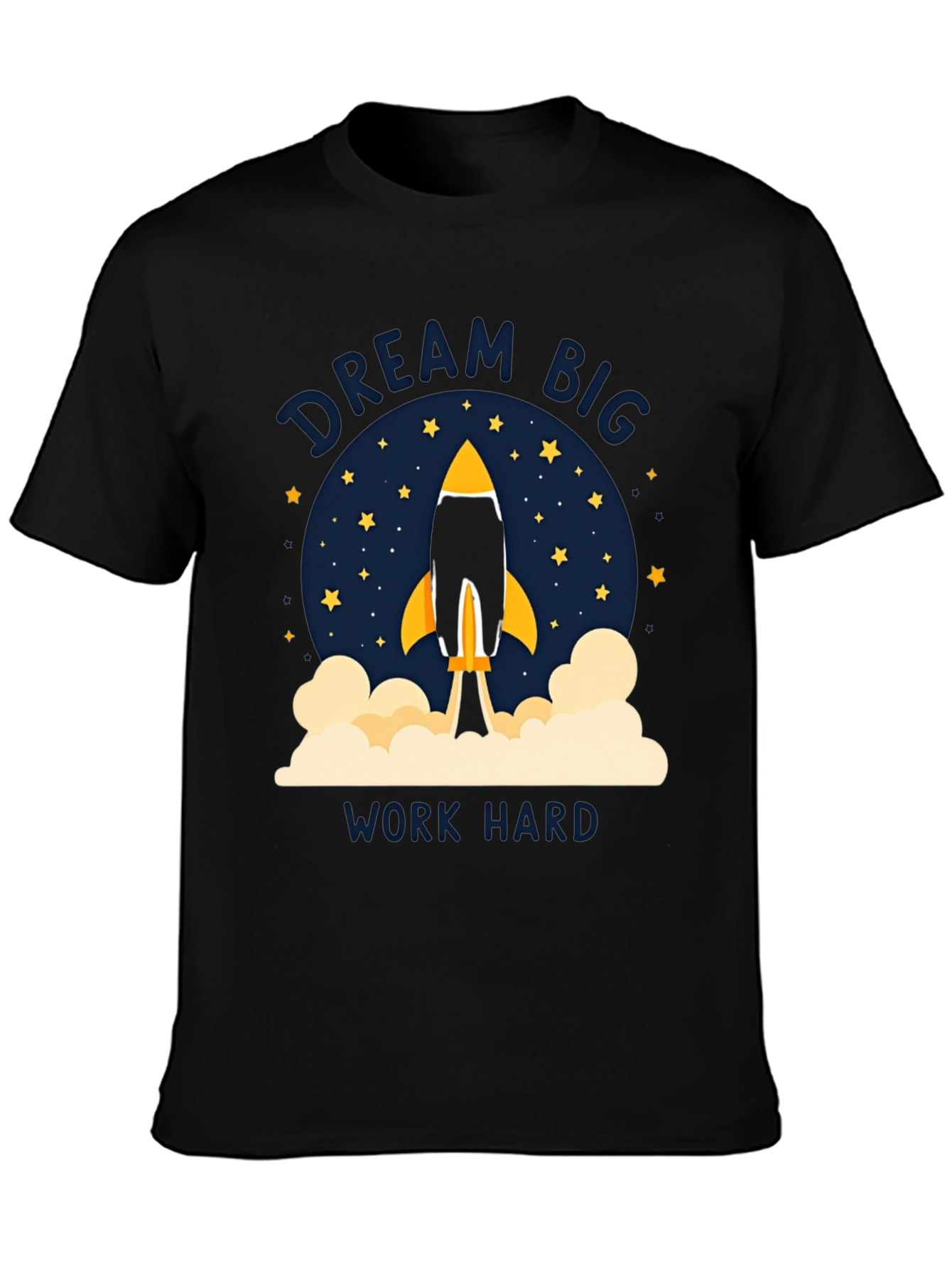 Dream Big Rocket Launch Graphic T-Shirt